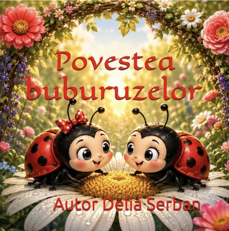 Bun venit în lumea buburuzelor

Această carte s-a născut din dragostea pentru buburuze și din dorința de a împărtăși cu voi poveștile lor minunate.

În paginile care urmează, veți întâlni două buburuze vesele care se caută, se regăsesc, se ajută și descoperă împreună cât de frumoase sunt prietenia, iubirea și bucuria de a fi alături de cineva drag.

Poate că buburuzele sunt mici …

Dar poveștile lor au inimi mari.

Așa că haideți să deschidem această carte și să zburăm împreună în lumea lor fermecată! 🐞🐞